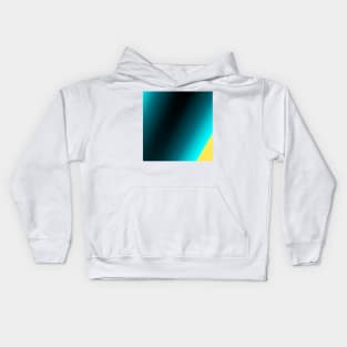 BLUE YELLOW ABSTRACT TEXTURE PATTERN Kids Hoodie